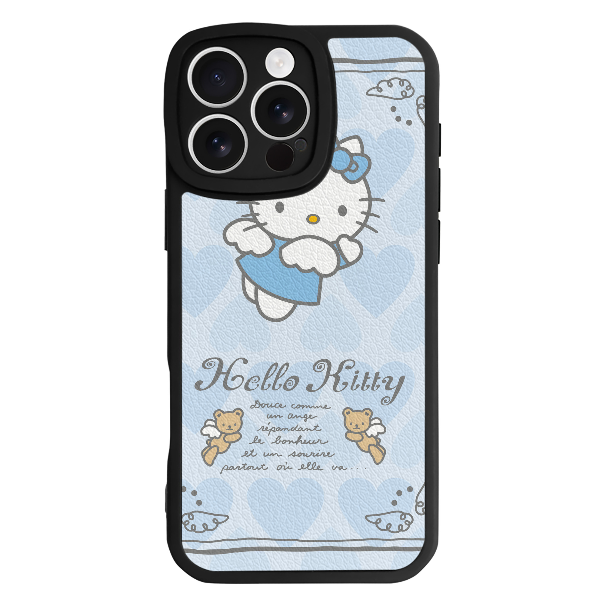 （画像用） Hello Kitty ハローキティ 【iPhone 16シリーズ対応】シリコンスマホケース（レザー調） 材質：シリコン